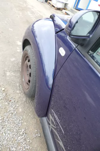 VW New Beetle 9C Kotflügel vorne links blau lila LG5T 1C0821103H (168411)