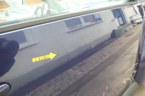 VW New Beetle 1C 9C Tür vorne rechts Beifahrertür blau lila LG5T -OHNE Anbauteil (168414)