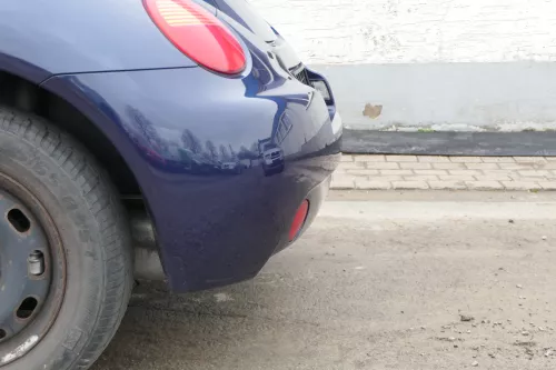 VW New Beetle 9C Stoßstange hinten Stoßfänger blau lila LG5T Heckstoßfänger (168416)