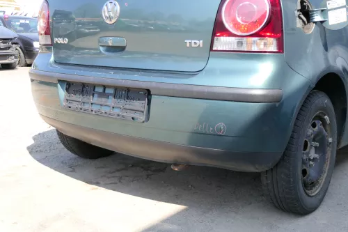 VW Polo 9N 9N3 Stoßstange Heckstoßstange hinten blau grün LA6L