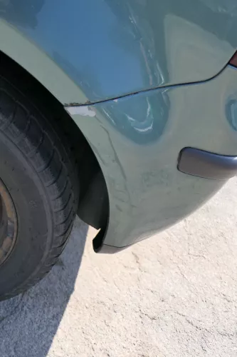 VW Polo 9N 9N3 Stoßstange Heckstoßstange hinten blau grün LA6L (168496)