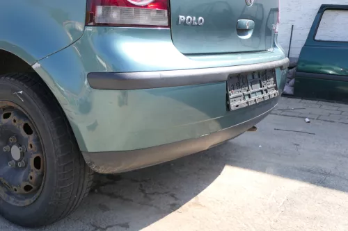VW Polo 9N 9N3 Stoßstange Heckstoßstange hinten blau grün LA6L (168496)