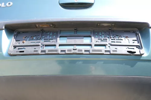 VW Polo 9N 9N3 Stoßstange Heckstoßstange hinten blau grün LA6L (168496)