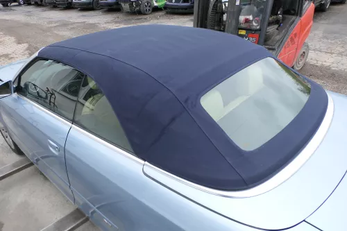 A4 8H Cabrio Dach Scheibe Verdeck Gestell dunkelblau + Himmel (168679)