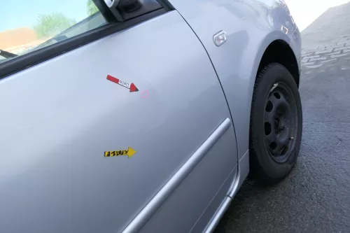 VW Lupo Seat Arosa Tür vorne rechts Beifahrertür silber LA7W (mechanischerFenst (168846)