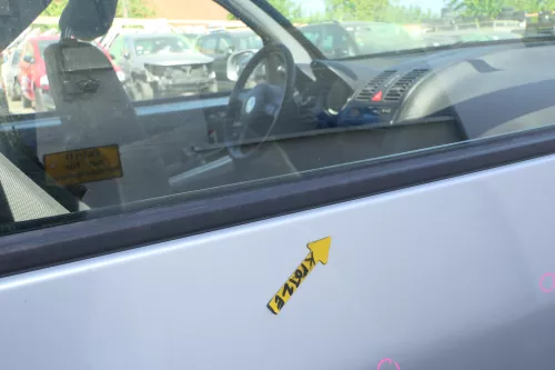 VW Lupo Seat Arosa Tür vorne rechts Beifahrertür silber LA7W (mechanischerFenst (168846)