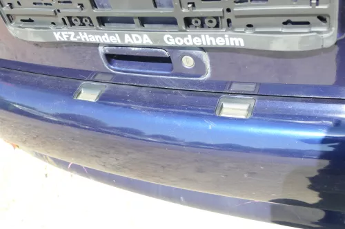 Polo 6N Stoßstange hinten NUR Oberteil der 2-geteilte Heckstoßstange blau LB5N (168868)