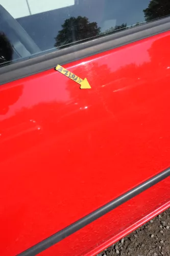 VW Lupo Seat Arosa Tür vorne links Fahrertür rot LP3G (mechanischer FH) (168877)