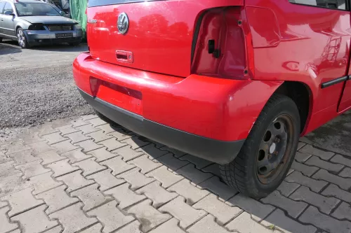 VW Lupo Stoßstange hinten Heckstoßstange Stoßfänger rot LP3G (168878)