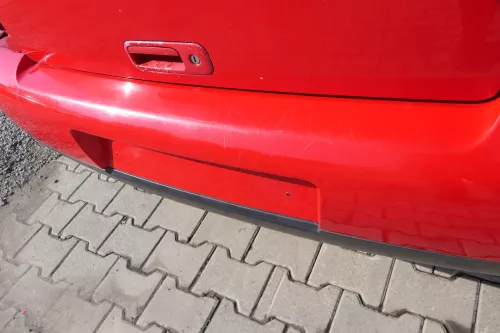 VW Lupo Stoßstange hinten Heckstoßstange Stoßfänger rot LP3G (168878)