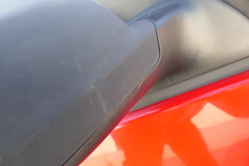 VW Lupo Arosa manueller Spiegel Außenspiegel rechts manuell schwarz matt t (168879)