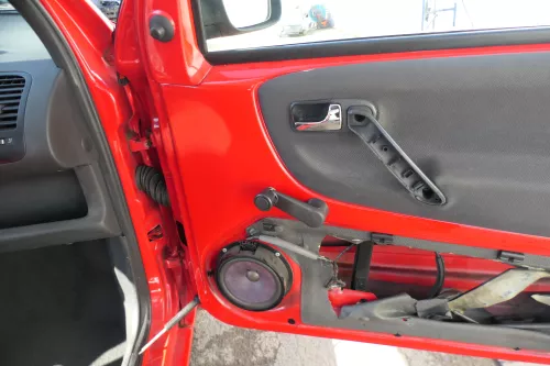 1x Lupo Arosa Türverkleidung Verkleidung Tür vorne rechts oben schwarz off-blck (168881)