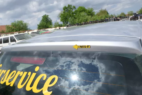 VW Fox 5Z Heckklappe Kofferraumklappe Klappe hinten + Scheibe silber LA7W (168983)