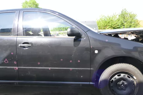 Skoda Fabia 6Y Kombi Limousine Tür vorne rechts Beifahrertür schwarz LF9R