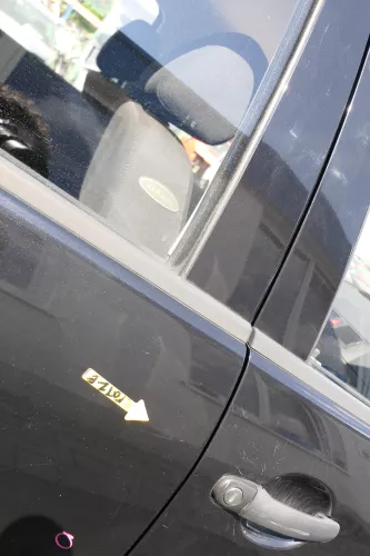 Skoda Fabia 6Y Limousine Schrägheck Tür hinten rechts schwarz LF9R (169094)