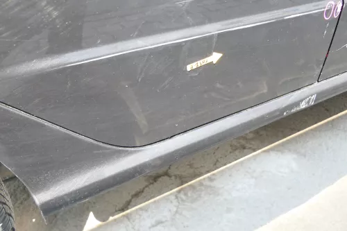 Skoda Fabia 6Y Limousine Schrägheck Tür hinten rechts schwarz LF9R (169094)