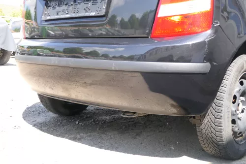 Skoda Fabia 6Y Schrägheck Stoßstange hinten Heckstoßstange schwarz LF9R (169096)