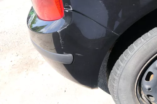 Skoda Fabia 6Y Schrägheck Stoßstange hinten Heckstoßstange schwarz LF9R (169096)