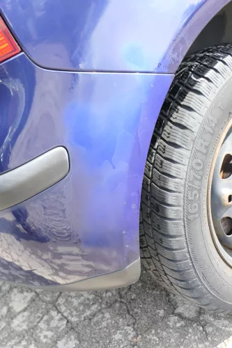 VW Polo 9N 9N3 Stoßstange Heckstoßstange hinten blau LB5N (169117)