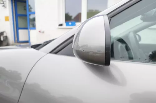 Seat Ibiza 6L elektrischer beheizter Spiegel Außenspiegel links grau LS7U (169247)