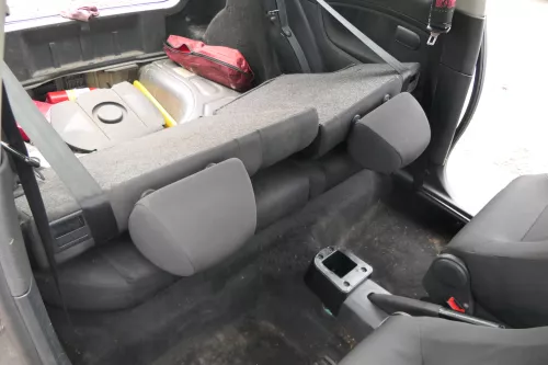 Ibiza 6L Rückbank Rücksitzbank Sitz Kopfstütze Sitzfläche Sportsitz gelb schwarz (169254)