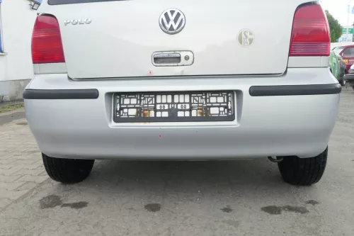 VW Polo 6N2 Stoßstange hinten Heckstoßstange Stoßfänger silber LB7Z