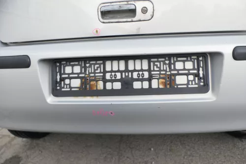 VW Polo 6N2 Stoßstange hinten Heckstoßstange Stoßfänger silber LB7Z (169403)