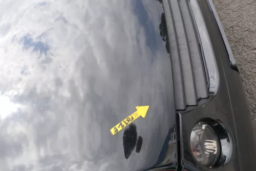 VW Lupo Motorhaube Klappe Frontklappe Haube vorne schwarz L041 uni (169449)