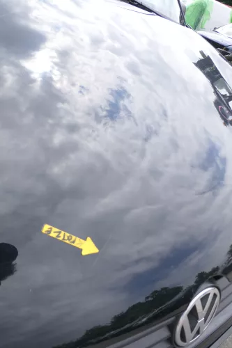 VW Lupo Motorhaube Klappe Frontklappe Haube vorne schwarz L041 uni (169449)