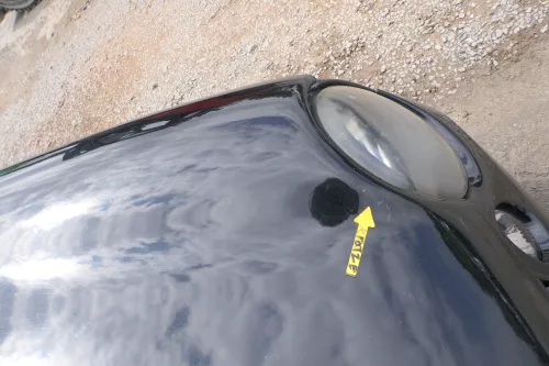 VW Lupo Motorhaube Klappe Frontklappe Haube vorne schwarz L041 uni (169449)