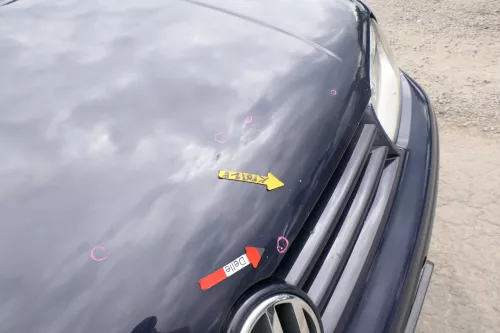 VW Golf 4 Motorhaube Haube Klappe vorne blau LA5G (169471)