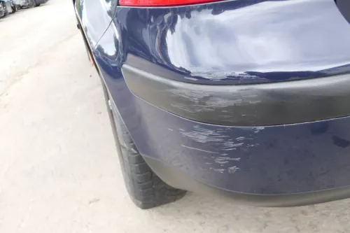 VW Golf 4 Limousine Stoßstange hinten Heckstoßstange Stoßfänger blau LA5G (169474)