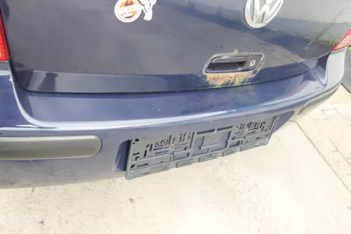 VW Golf 4 Limousine Stoßstange hinten Heckstoßstange Stoßfänger blau LA5G (169474)