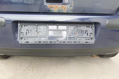 VW Golf 4 Limousine Stoßstange hinten Heckstoßstange Stoßfänger blau LA5G (169474)