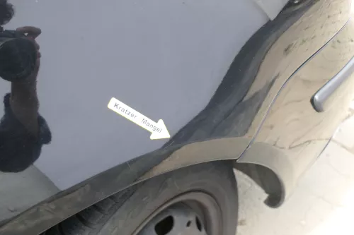 VW Polo 9N Kotflügel vorne rechts schwarz L041 bis ca.Bj.2004 (169688)