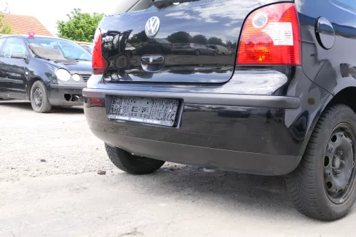 VW Polo 9N 9N3 Stoßstange Heckstoßstange hinten schwarz L041 (169690)