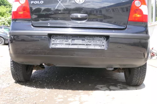 VW Polo 9N 9N3 Stoßstange Heckstoßstange hinten schwarz LC9Z - black magic met