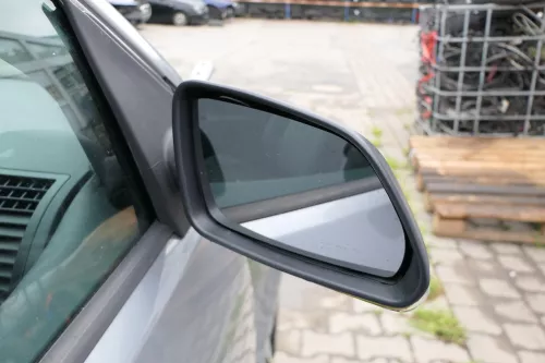 VW Polo 9N 9N3 elektrischer Spiegel Außenspiegel rechts schwarz matt Blinker (169749)