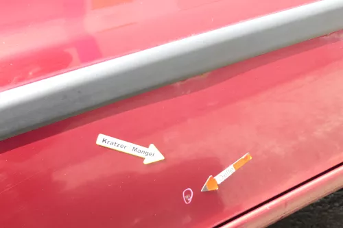 Seat Leon Toledo 1M Tür vorne rechts Beifahrertür rot LS3R (169760)