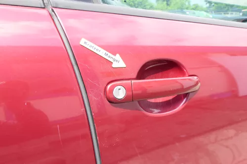 Seat Leon Toledo 1M Tür vorne rechts Beifahrertür rot LS3R (169760)