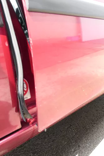 Seat Leon Toledo 1M Tür vorne rechts Beifahrertür rot LS3R (169760)