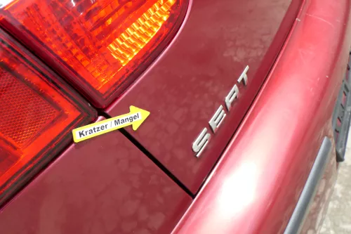 Seat Leon 1M Heckklappe Klappe hinten Kofferraumklappe rot LS3N Spoiler (169762)