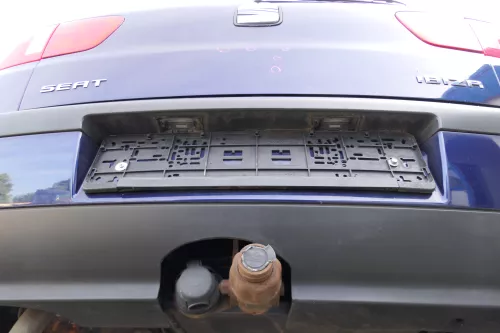 Seat Ibiza 6K Facelfit Stoßstange Heckstoßstange hinten blau LB5N (169879)