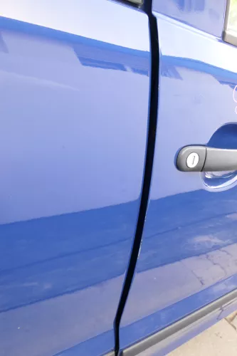 VW Fox 5Z Tür vorne rechts Beifahrertür blau LL5M (169903)