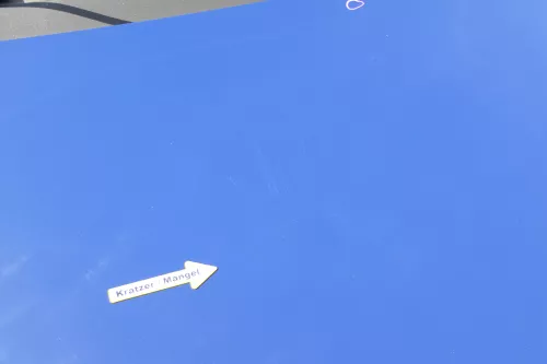 VW Fox 5Z Motorhaube Klappe vorn vorne blau LL5M Haube (169906)