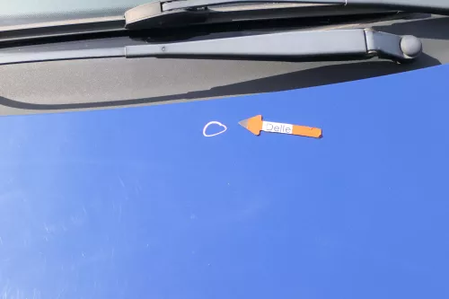 VW Fox 5Z Motorhaube Klappe vorn vorne blau LL5M Haube (169906)