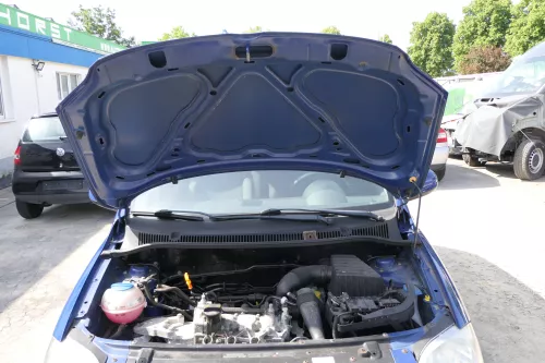 VW Fox 5Z Motorhaube Klappe vorn vorne blau LL5M Haube (169906)