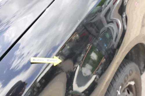 VW Fox Kotflügel vorne links schwarz L041 (169926)