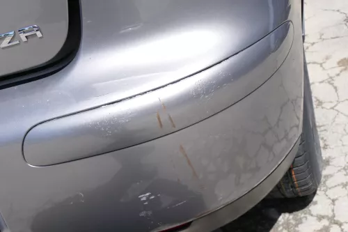 Seat Ibiza 6L Stoßstange Heckstoßstange hinten grau LS7U (169962)