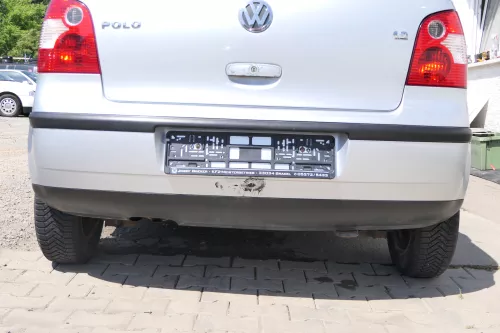 VW Polo 9N 9N3 Stoßstange Heckstoßstange hinten silber grau LA7W